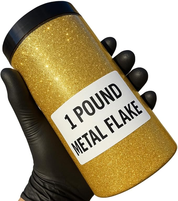 LiME LiNE 1 lb Metal Flake .008 – Automotive Grade for Custom Paint, Lowriders, Motorcycles, Hot Rods, and More