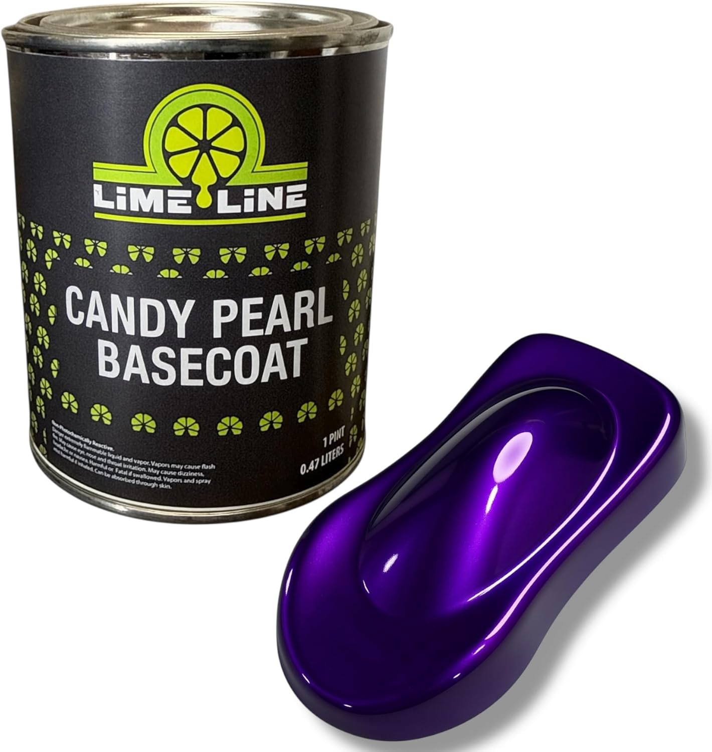 LiME LiNE Candy Pearl Basecoat – All-In-One Base, Pearl & Candy Color | Tri-Stage Look in One Step | Full-Coverage Candy Look: Must be Cleared with 2K Clearcoat
