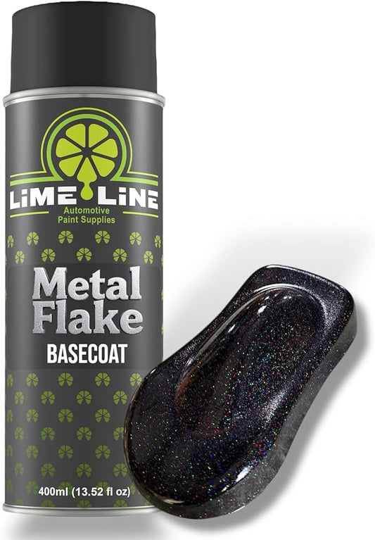 LiME LiNE Metal Flake Basecoat Automotive Grade Sparkle Spray Paint - 14 fl Oz