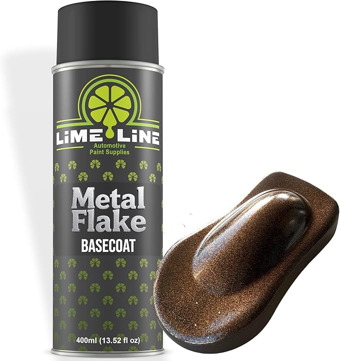 LiME LiNE Metal Flake Basecoat Automotive Grade Sparkle Spray Paint - 14 fl Oz