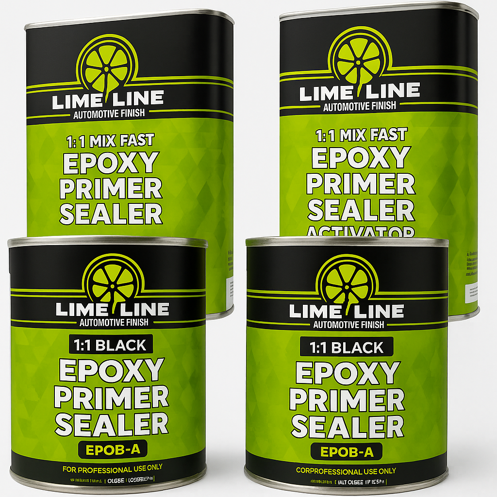 LiNE LiNE Epoxy Primer, Automotive Grade, Direct-to-Metal, Light Grey & Black