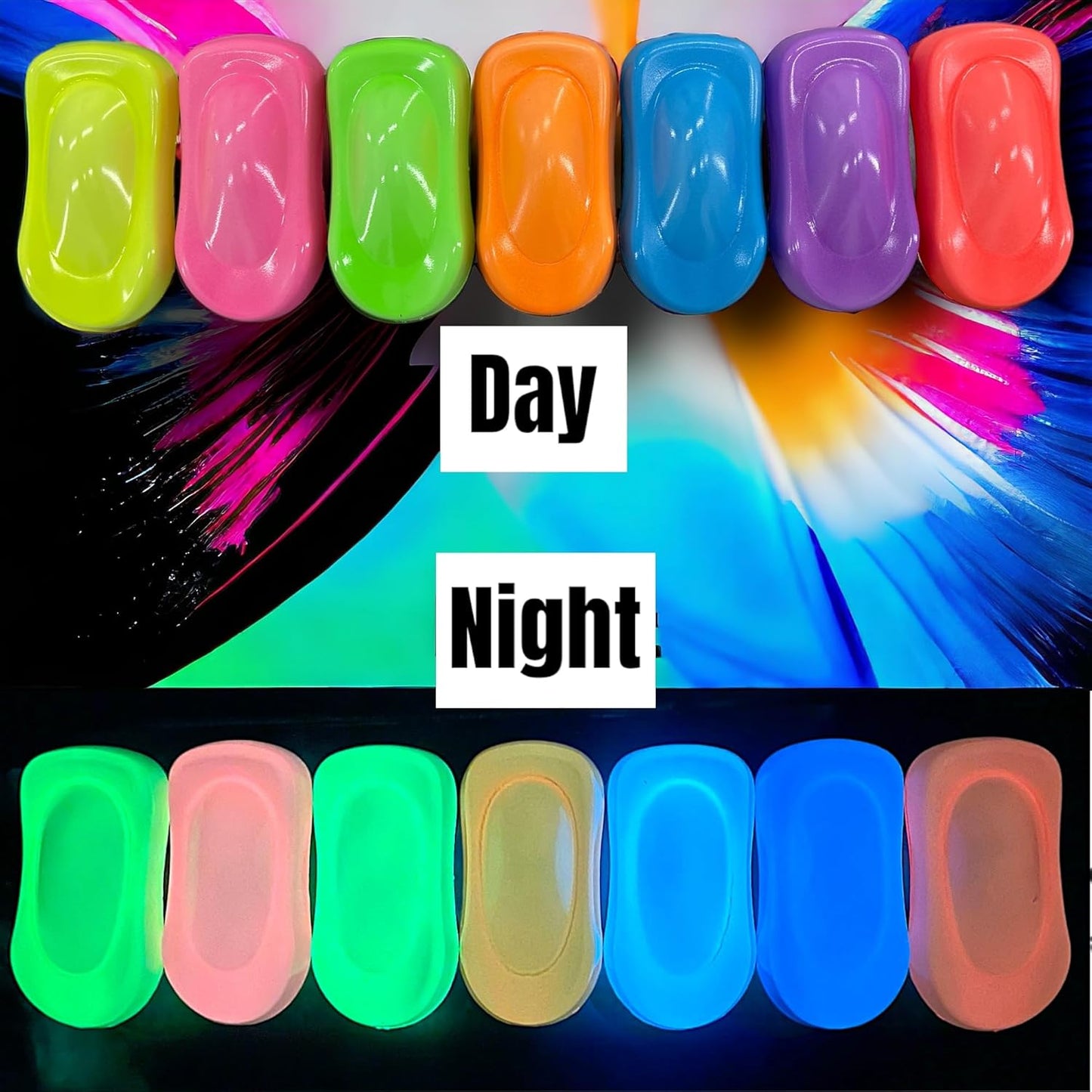 LiME LiNE Automotive Grade Basecoat Maker Glow in the Dark Pigment Powder - Makes 12 Oz Sprayable Basecoat