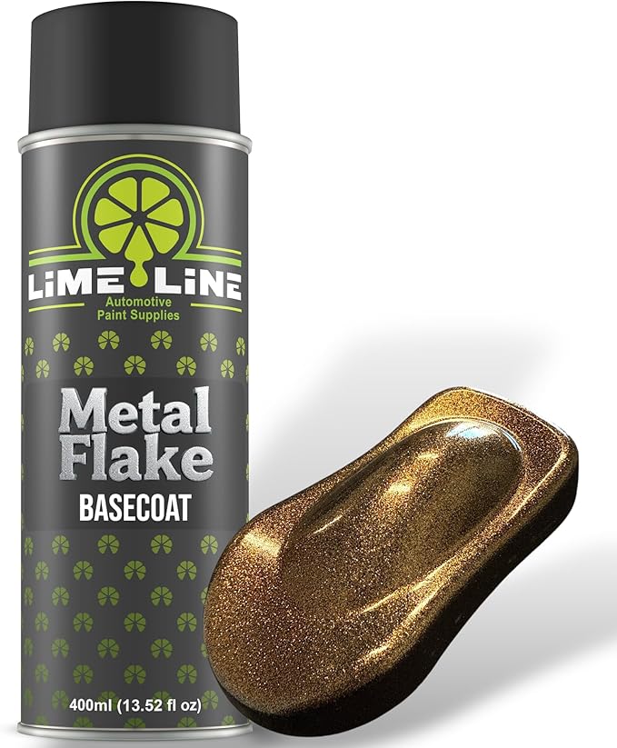 LiME LiNE Metal Flake Basecoat Automotive Grade Sparkle Spray Paint - 14 fl Oz