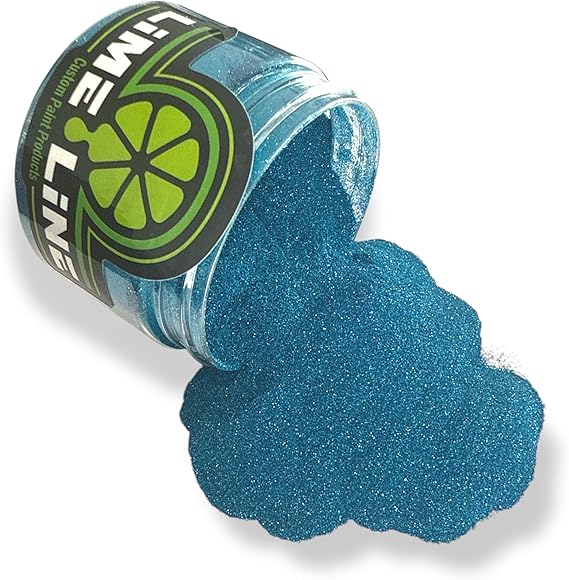 LiME LiNE Sprayable Metal Flake Paint Additive: Solvent Resistant Glitter for Automotive Custom Painting