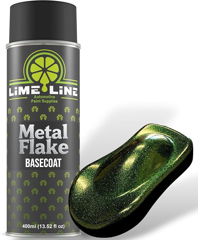 LiME LiNE Metal Flake Basecoat Automotive Grade Sparkle Spray Paint - 14 fl Oz