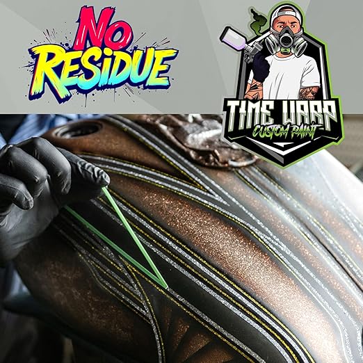 LiME LiNE Flexible Vinyl Fine Line Masking Tape for Automotive Custom Paint, No Residue Blue Pinstriping Tape - 1/4" 1/8" 1/16"