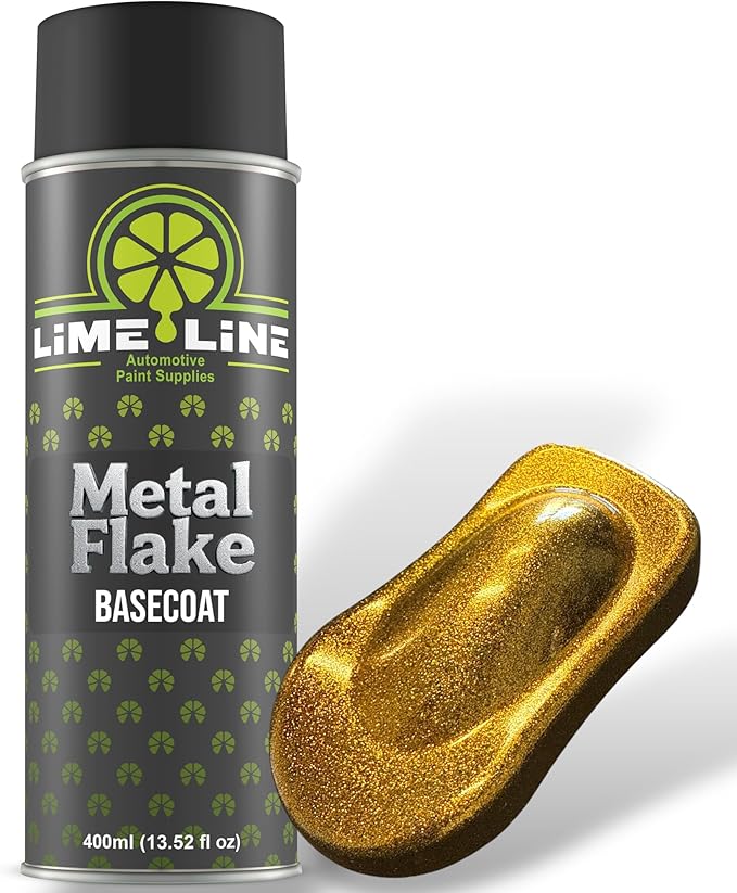 LiME LiNE Rootbeer Brown Metal Flake Basecoat Automotive Spray Paint – 14 Oz Can