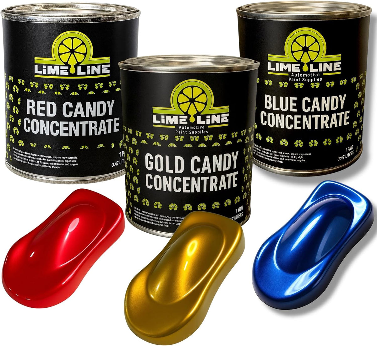 LiME LiNE Candy Pack Red,Blue,Gold Transparent Candy Concentrate