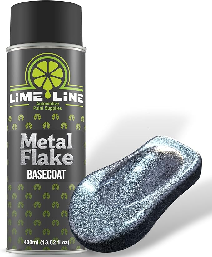 LiME LiNE Metal Flake Basecoat Automotive Grade Sparkle Spray Paint - 14 fl Oz