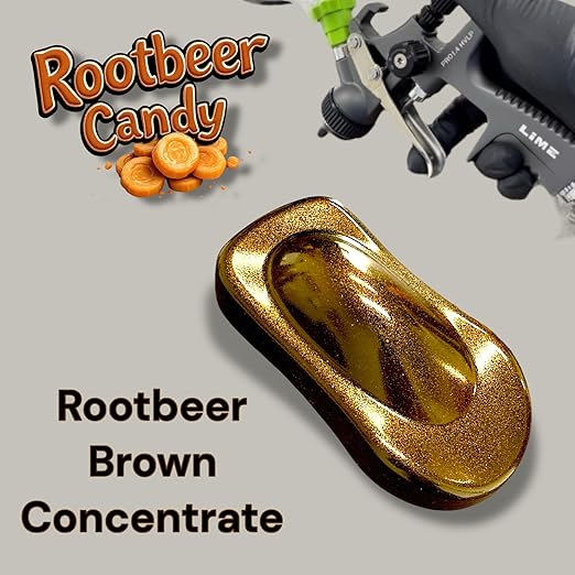LiME LiNE Rootbeer Brown Candy Concentrate, Automotive Solvent Based Transparent Paint