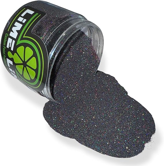 LiME LiNE Sprayable Metal Flake Paint Additive: Solvent Resistant Glitter for Automotive Custom Painting