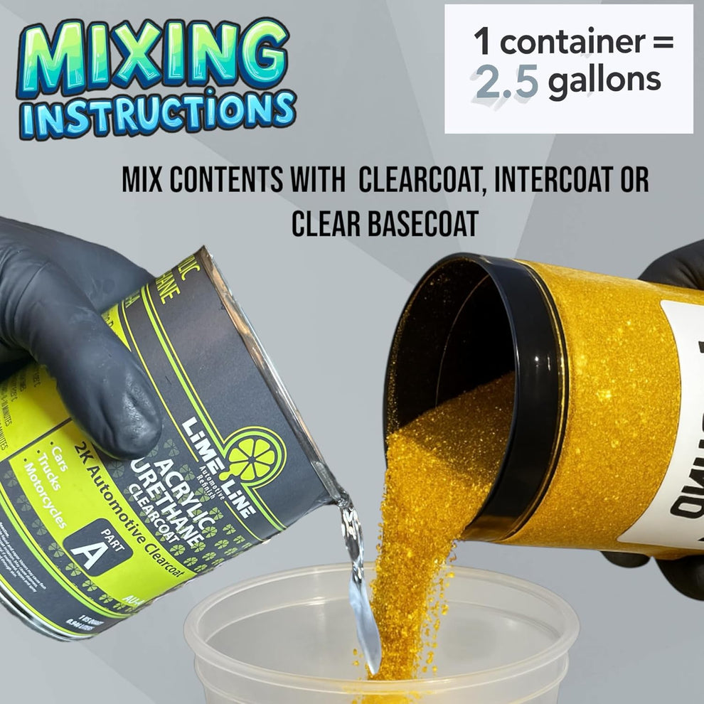 LiME LiNE 1 lb Metal Flake .008 – Automotive Grade for Custom Paint, L ...