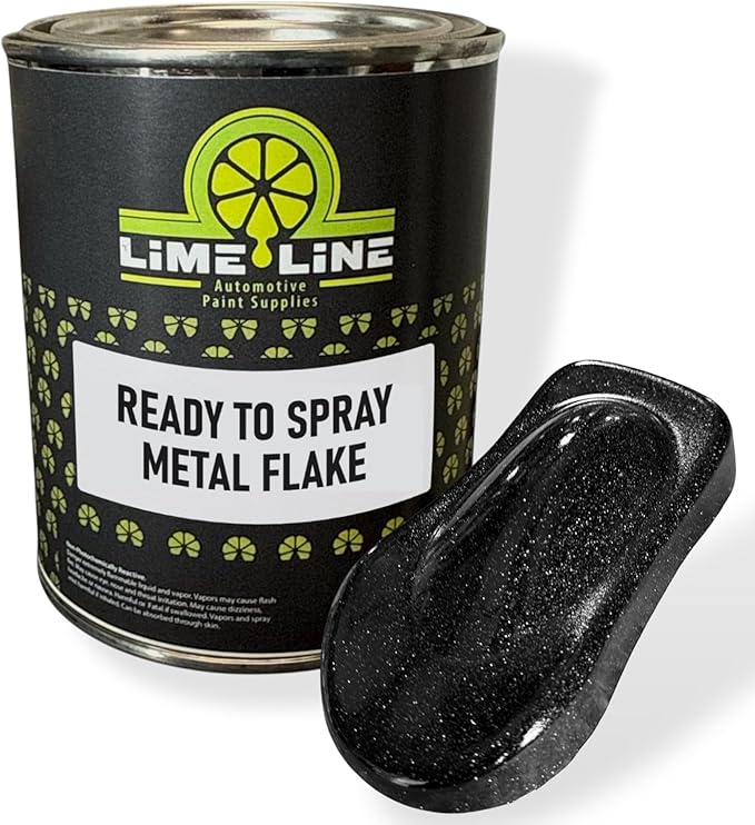 LiME LiNE Metal Flake Ready-to-Spray Automotive Basecoat - No Reducer Needed - Available in 17 Colors & 3 Sizes