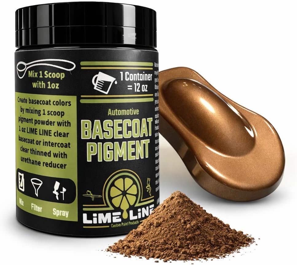 LiME LiNE Automotive Grade Metallic Basecoat Maker Pigment Powder - Makes 12 Oz Sprayable