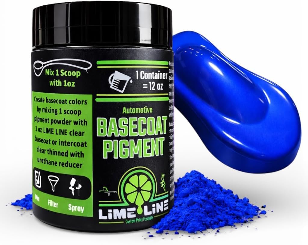LiME LiNE Automotive Grade Metallic Basecoat Maker Pigment Powder - Makes 12 Oz Sprayable