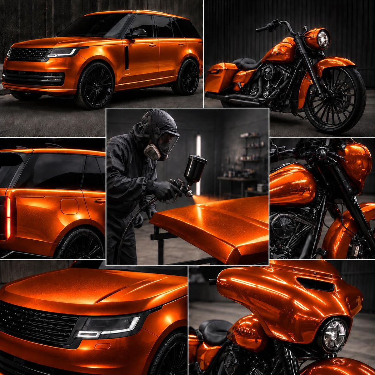 LiME LiNE Gold Orange Candy Concentrate, Automotive Solvent Based Transparent Paint - 1 Pint