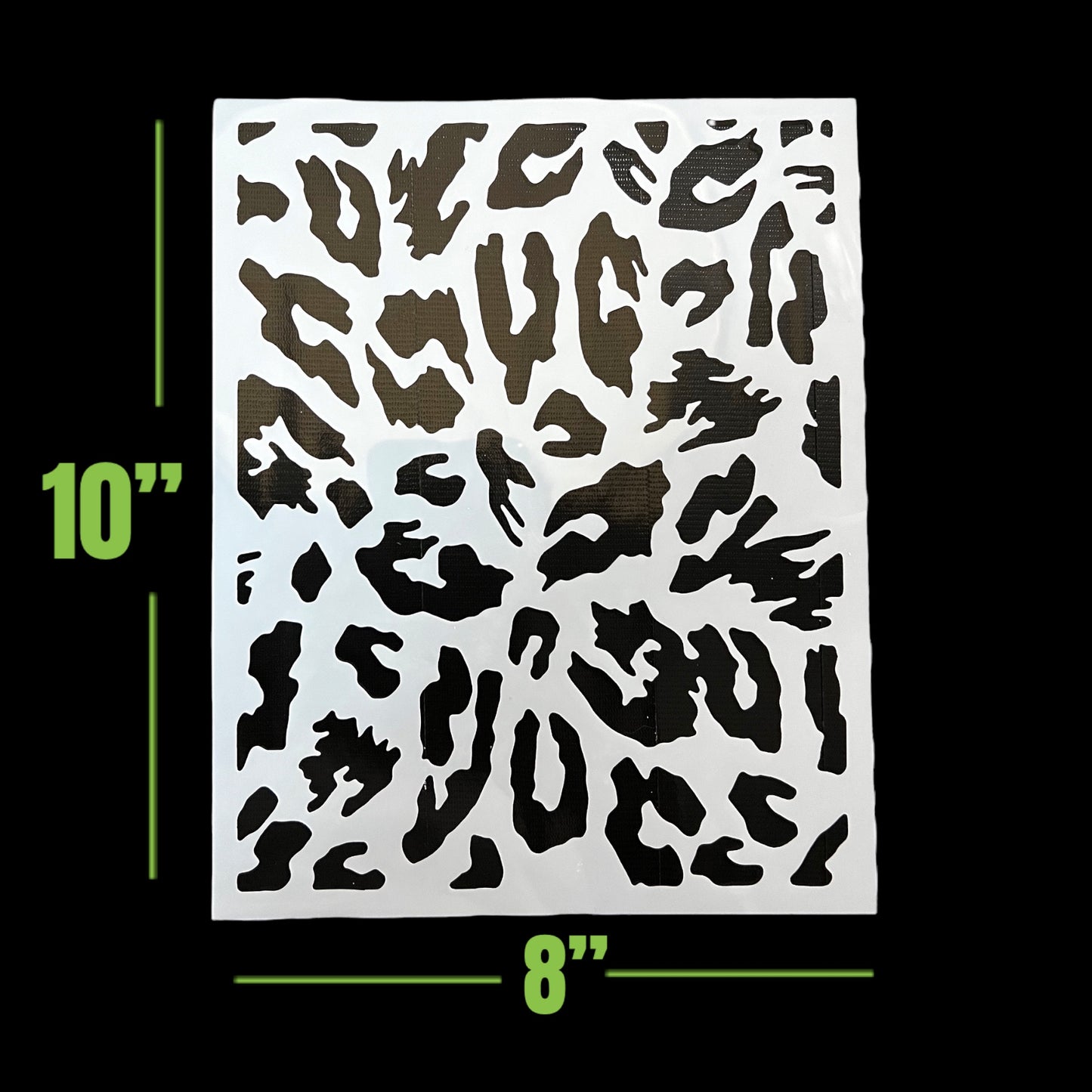 LiME LiNE Airbrush Stencil Set, Wood Grain, Grunge, Animal Print Custom Paint Template