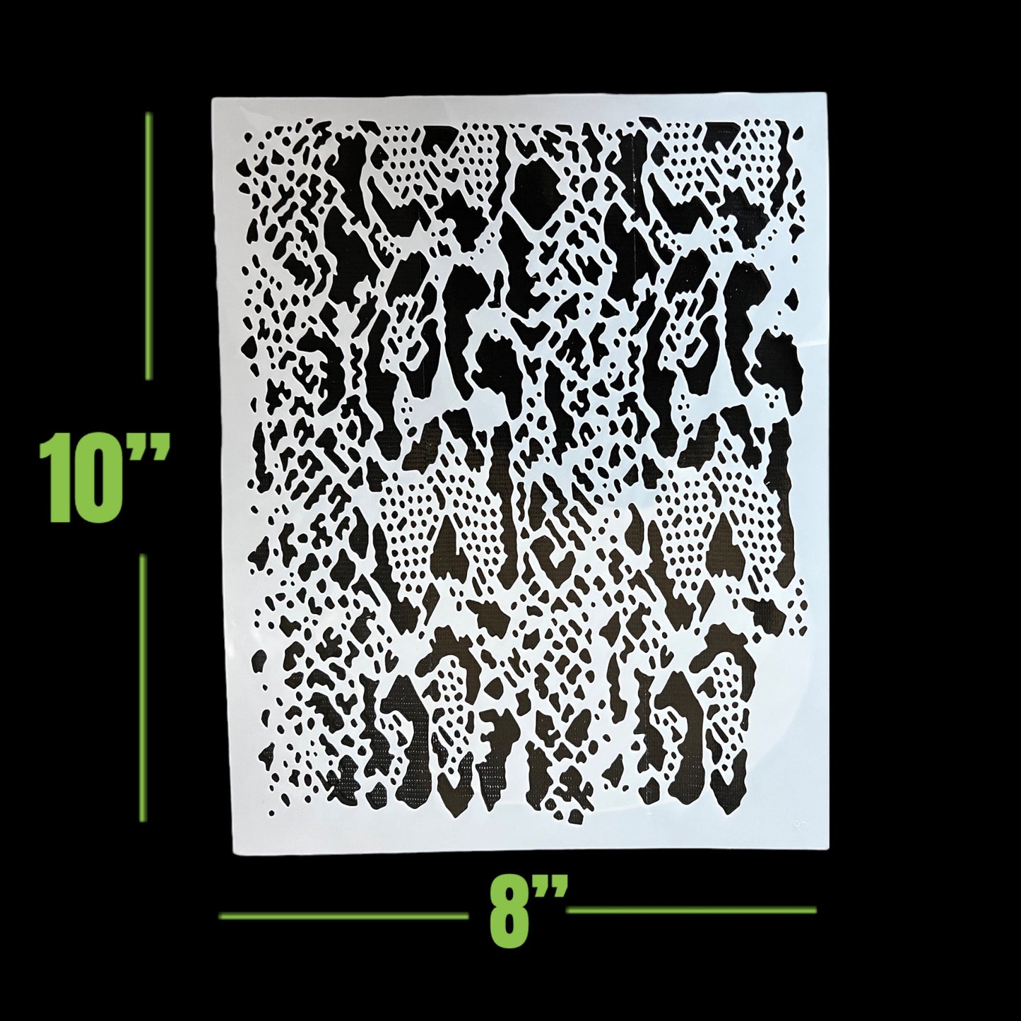 LiME LiNE Airbrush Stencil Set, Wood Grain, Grunge, Animal Print Custom Paint Template