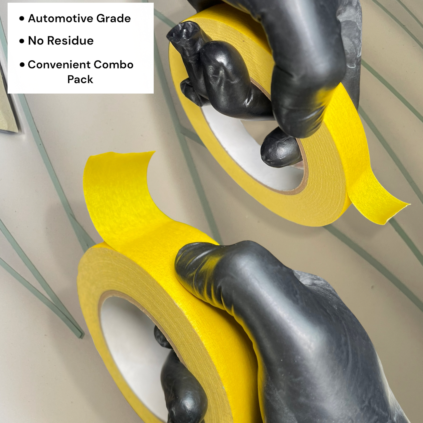 LiME LiNE Yellow Masking Tape Combo Pack (1.5" & 3/4")