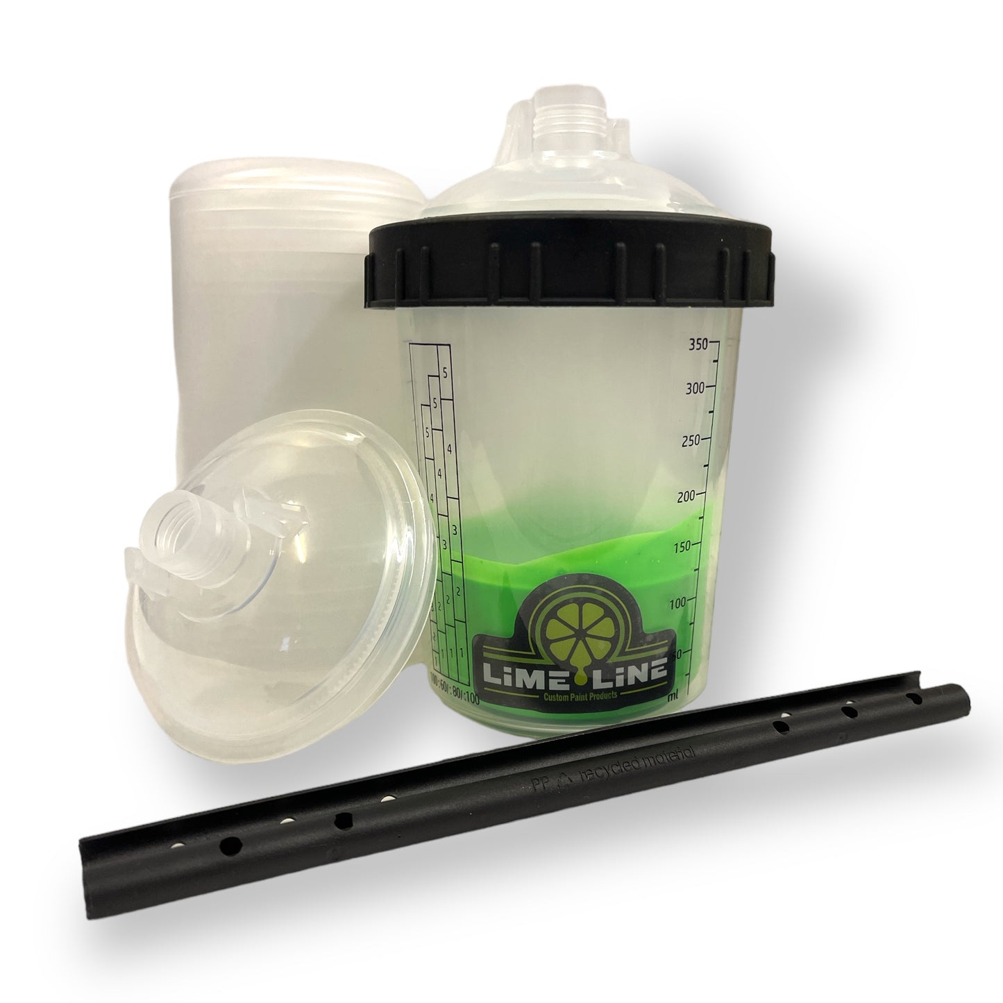 LiME LiNE Disposable Paint Spray Gun Cup Liners and Lid System