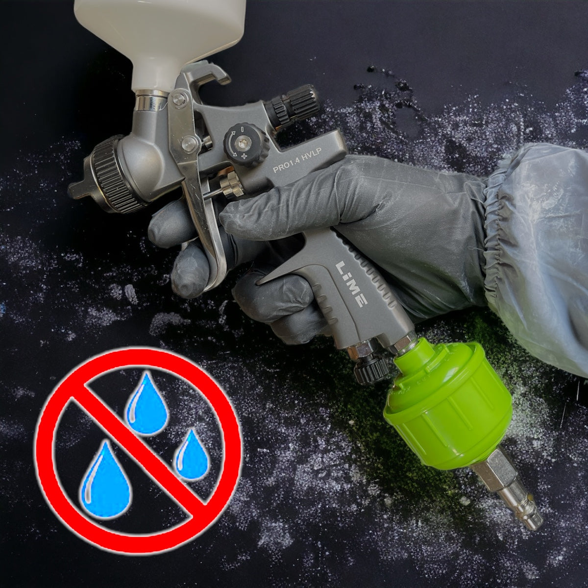 Lime Line Mini Filter Balls for paint Spray Gun moisture separator