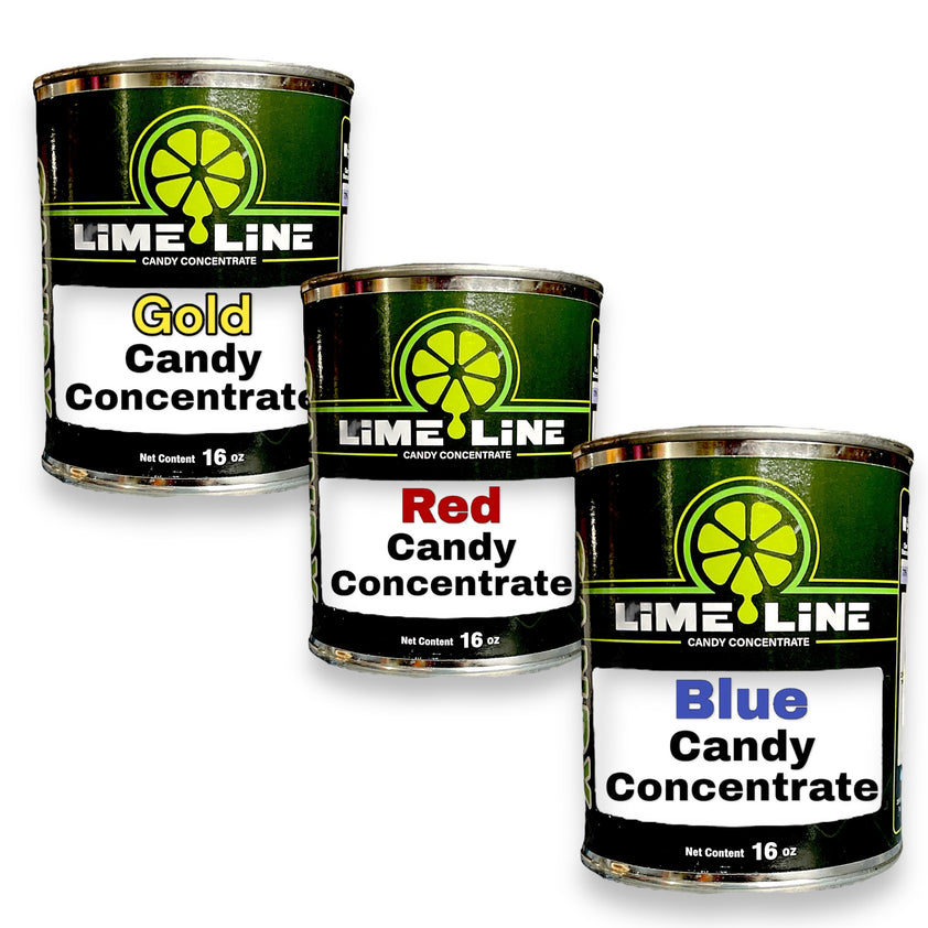 LiME LiNE Candy Pack Red,Blue,Gold Transparent Candy Concentrate – LiME ...