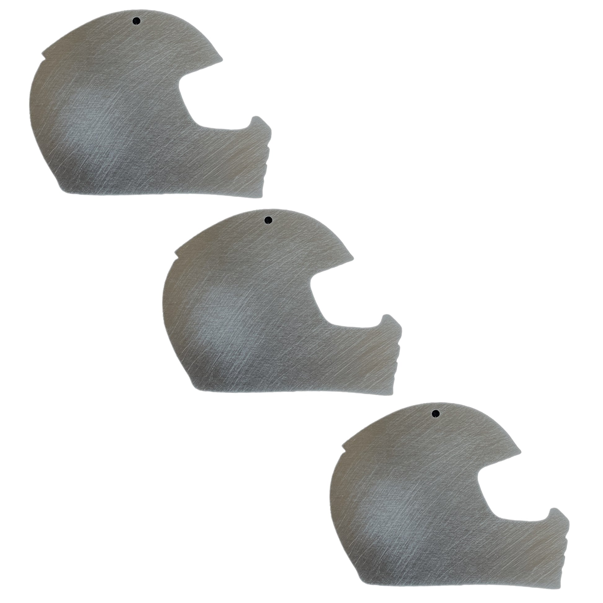 3 Pack Mini Aluminum Motorcycle Helmet Panels