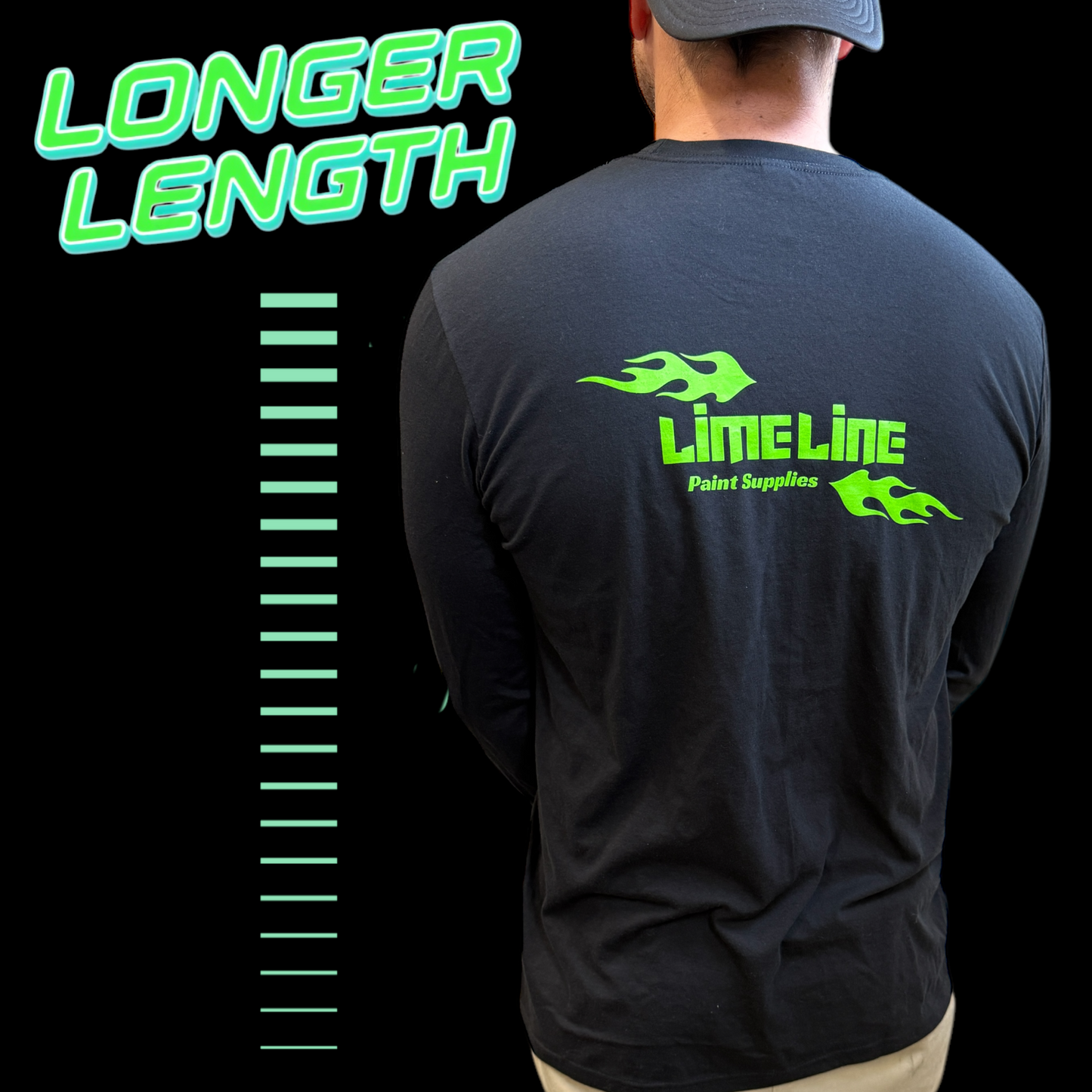 LiME LiNE Flame Design Long Sleeve Tee