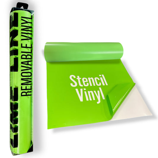 LiME LiNE Removable Vinyl Stencil Masking, No Residue with Anti Bleed Technology