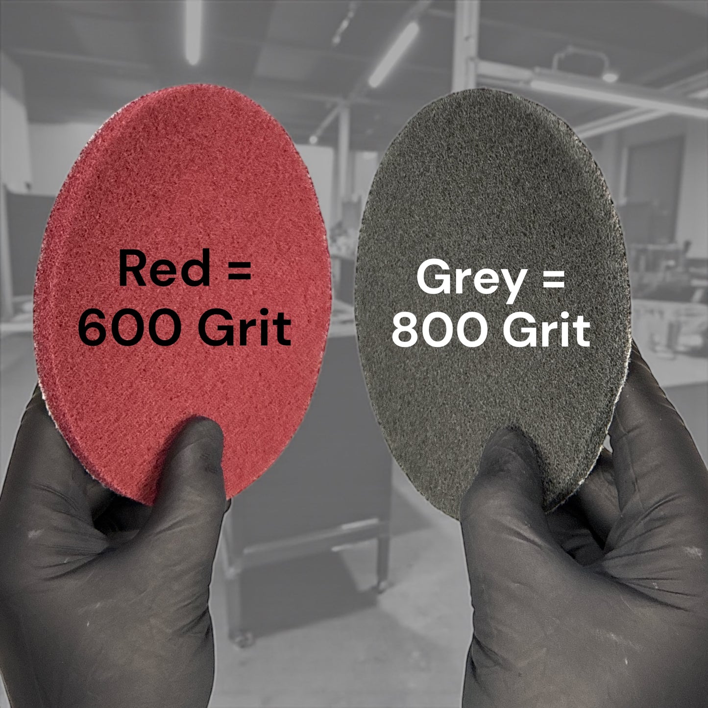 LiME LiNE 6" Hook & Loop Scuffing Discs for Orbital Dual Action Sanders- Black