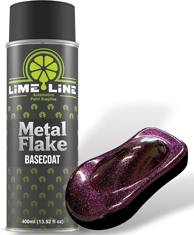 LiME LiNE Metal Flake Basecoat Automotive Grade Sparkle Spray Paint - 14 fl Oz