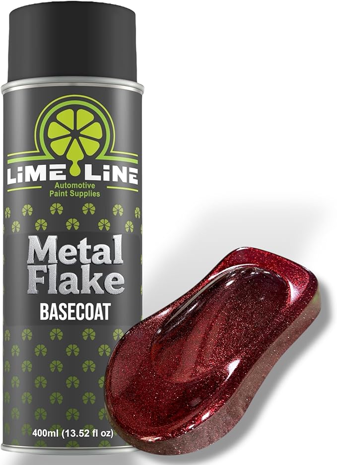 LiME LiNE Metal Flake Basecoat Automotive Grade Sparkle Spray Paint - 14 fl Oz