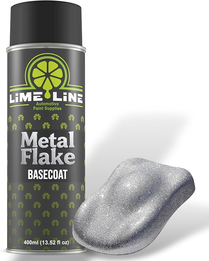 LiME LiNE Metal Flake Basecoat Automotive Grade Sparkle Spray Paint - 14 fl Oz