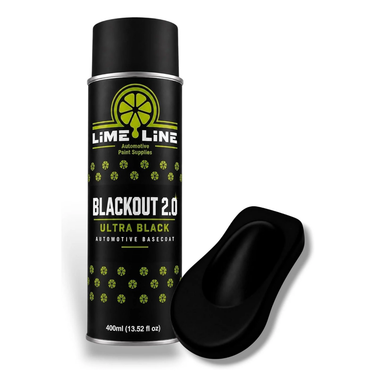 LiME LiNE Blackout 2.0 Automotive Basecoat Aerosol Kit - Professional Ultra Deep Black Car Spray Paint
