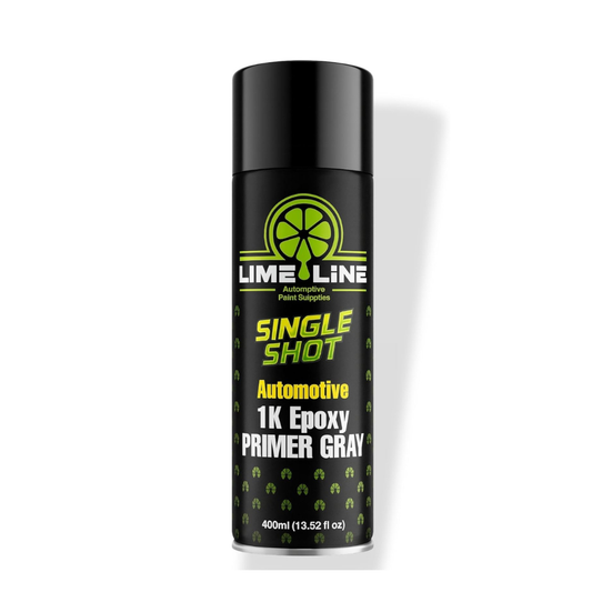 LiME LiNE 1K Epoxy Primer Aerosol Spray Paint - Automotive Bare Metal Adhesion & Rust Protection- Professional Grade (Gray 400ml)