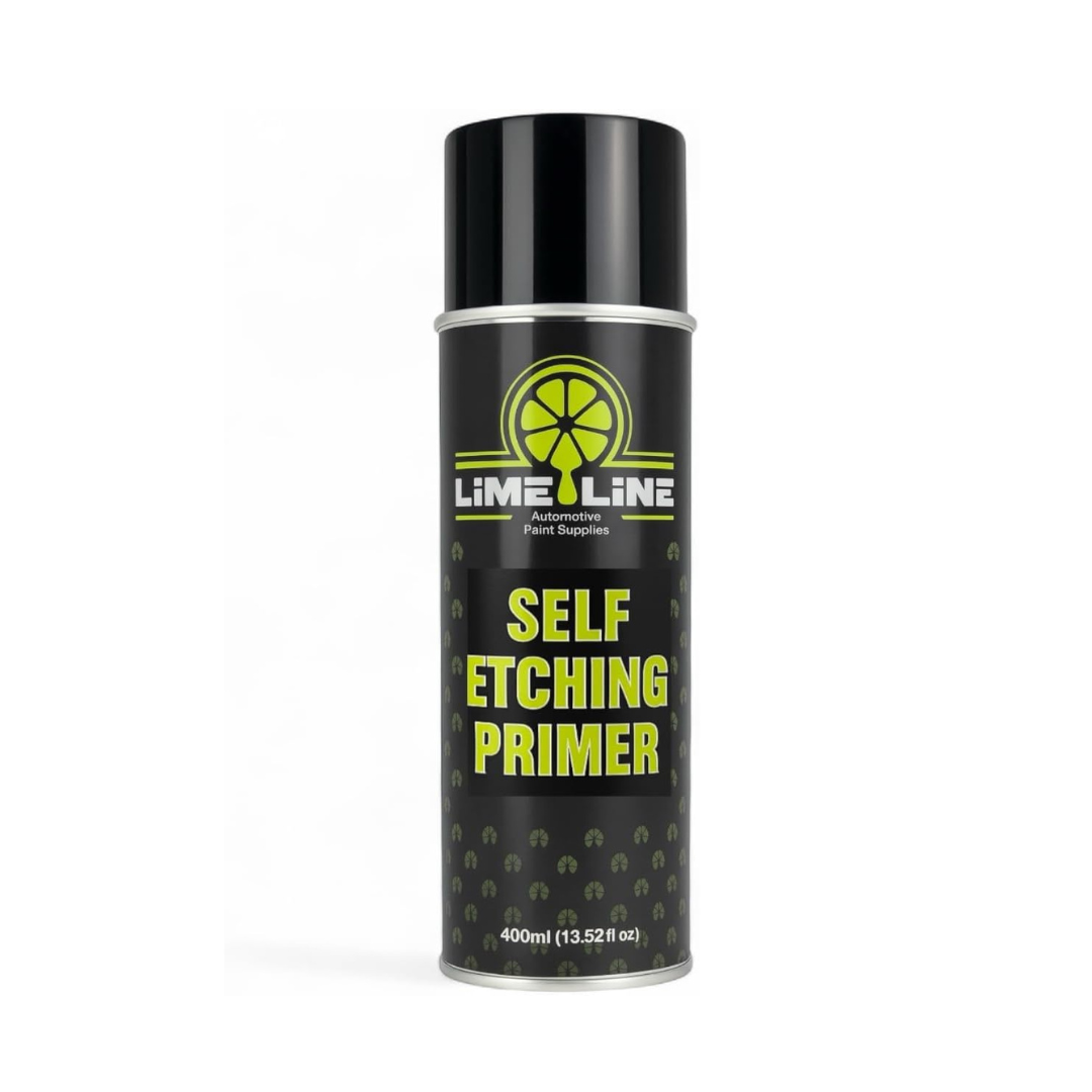 LiME LiNE Self Etching Primer – Professional Automotive Aerosol Primer for Bare Metal – Acid Etch Anti-Rust Formula – Fast-Drying, High Adhesion Spray Can