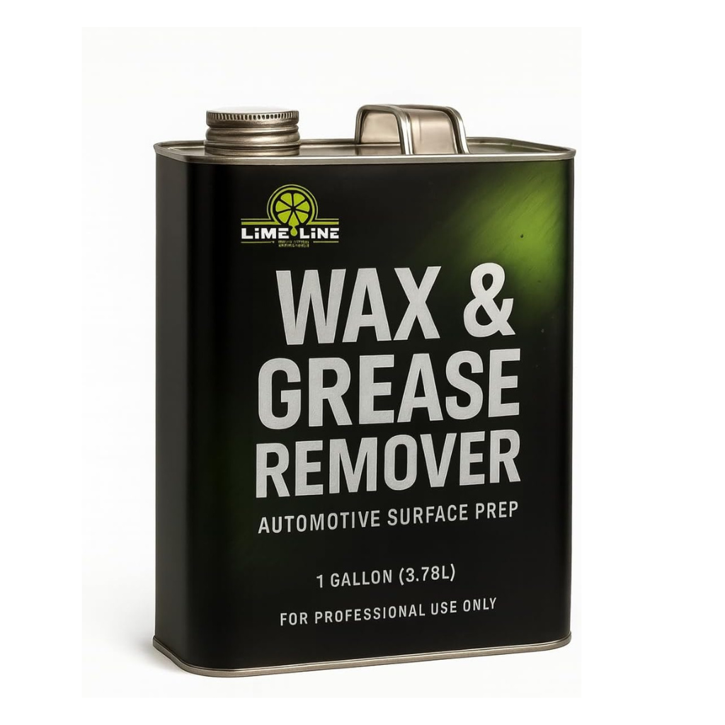 LiME LiNE Wax and Grease Remover – Multi-Surface Paint Prep Cleaner for Auto Body, Metal, Plastic, Fiberglass – Fast-Drying Solvent Degreaser Removes Wax, Tar, Adhesive & Contaminants  - Available in 3 Sizes