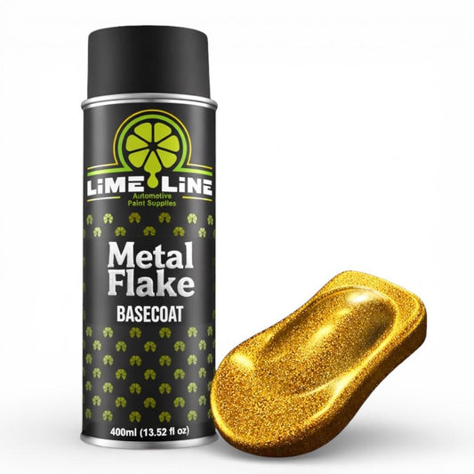 LiME LiNE Metal Flake Basecoat - Automotive Grade Sparkle Spray Paint - No Equipment Needed - Finish with 2K Clearcoat