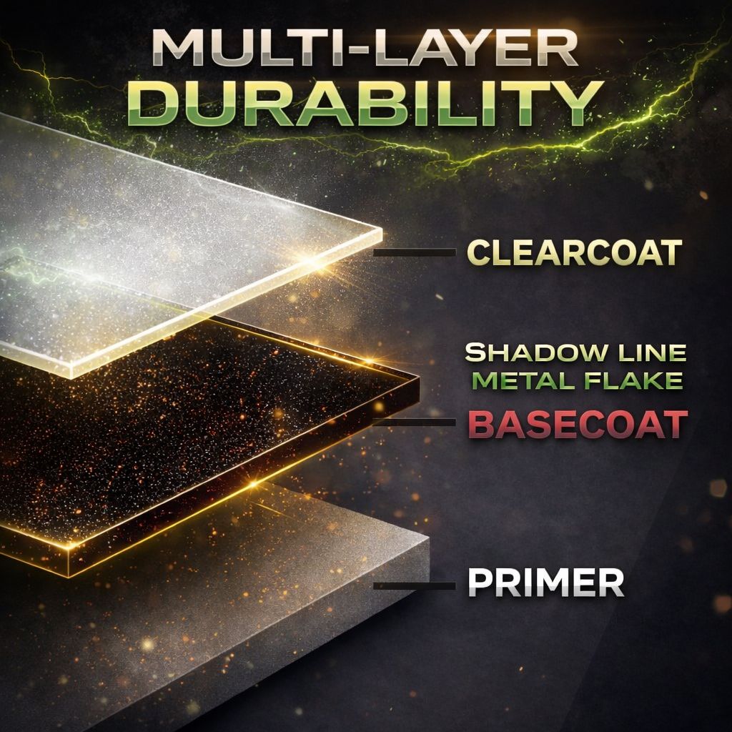 LiME LiNE Shadow Line Basecoat Spray Paint, Color Shift Black to Metallic Finish, Requires 2K Clearcoat Topcoat