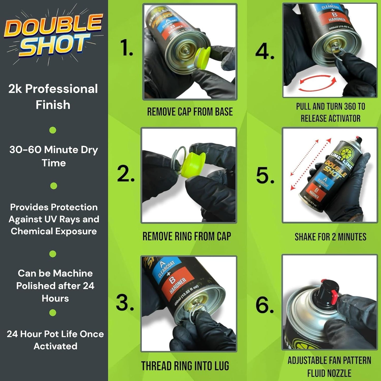 LiME LiNE Shadow Line Basecoat Spray Paint, Color Shift Black to Metallic Finish, Requires 2K Clearcoat Topcoat