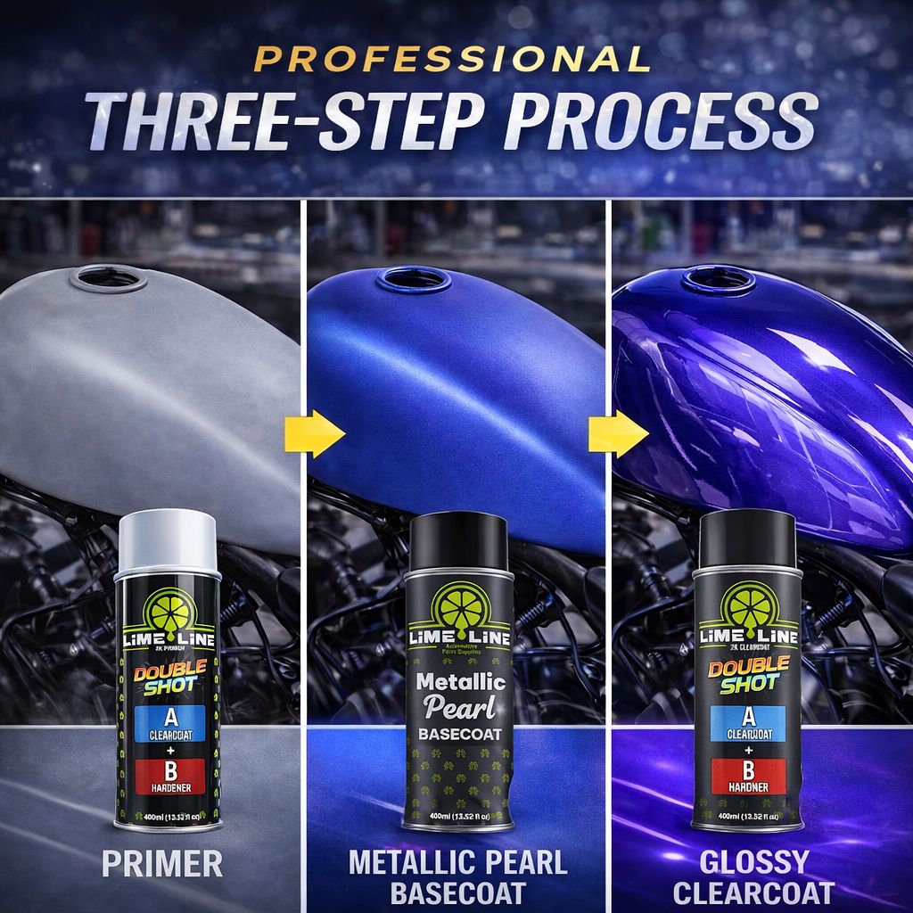 LiME LiNE Metallic Pearl Basecoat Spray Paint - 2 Stage Automotive Paint System - Basecoat Requires Clearcoat - DIY Car Paint Aerosol