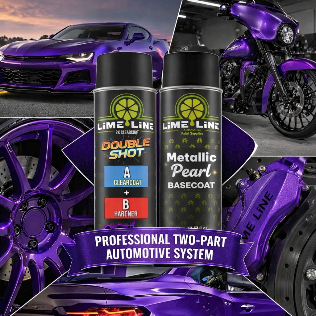 LiME LiNE Metallic Pearl Basecoat Spray Paint - 2 Stage Automotive Paint System - Basecoat Requires Clearcoat - DIY Car Paint Aerosol