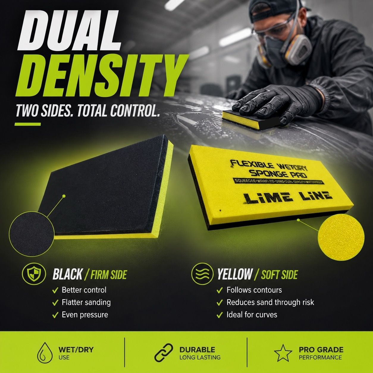 LiME LiNE Flexible Wet or Dry Sanding Pad