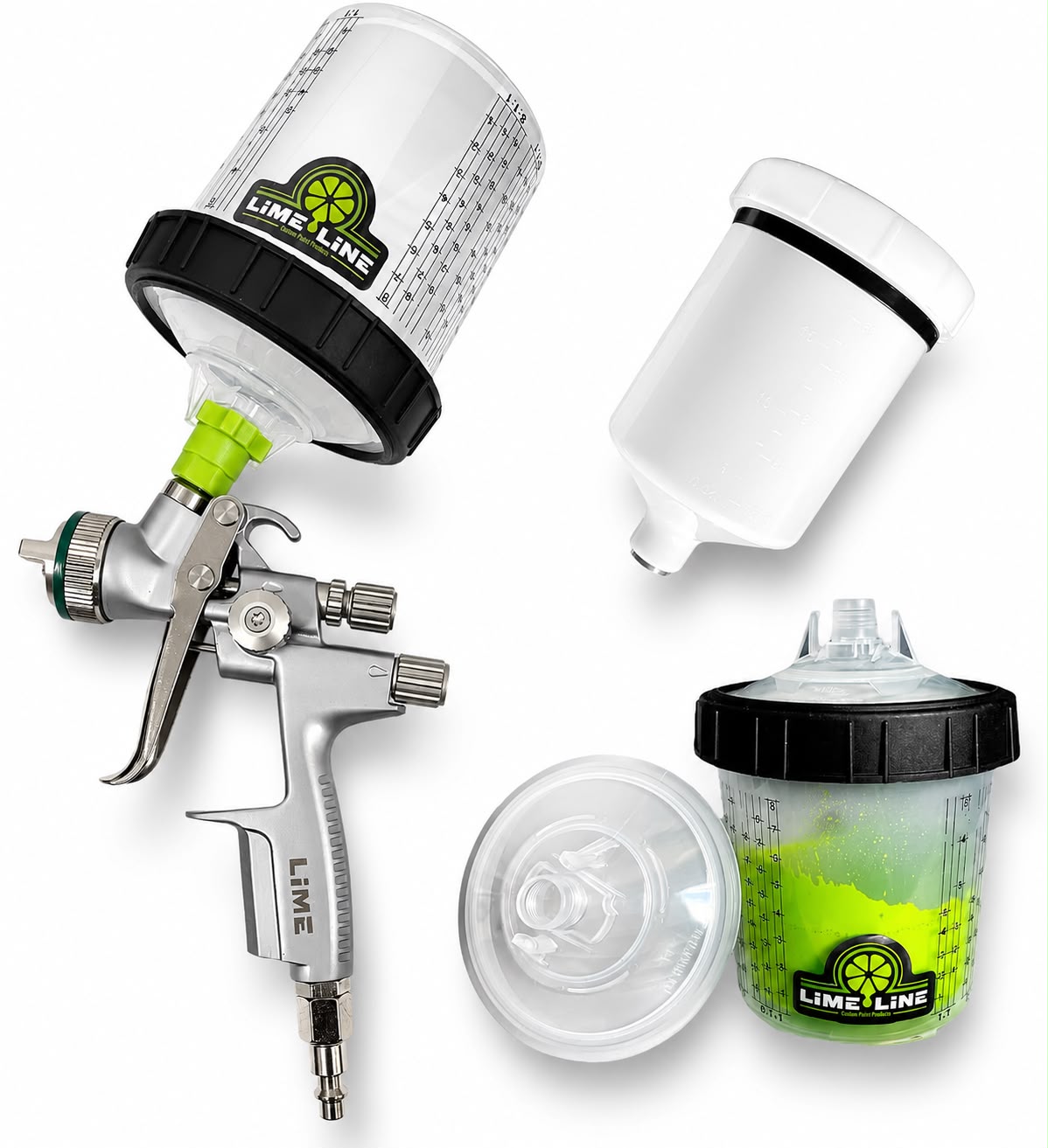 LiME LiNE 1.3 Basecoat/Clearcoat Spray Gun Kit