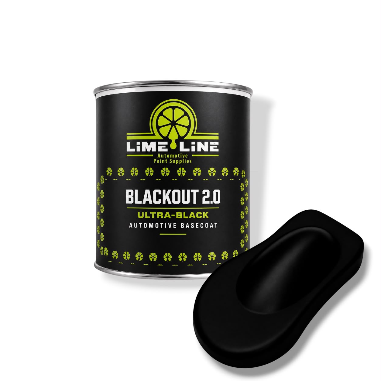 LiME LiNE Blackout 2.0 Automotive Basecoat + Urethane Reducer Kit -Professional Ultra Deep Black Car Paint