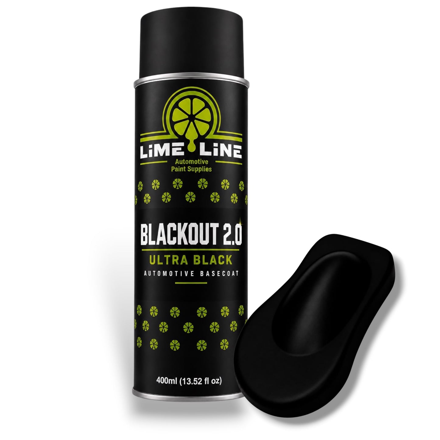 LiME LiNE Blackout 2.0 Automotive Basecoat Aerosol Kit - Professional Ultra Deep Black Car Spray Paint