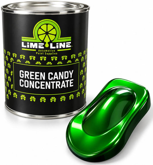 LiME LiNE Green Candy Concentrate, Automotive Solvent Based Transparent Paint - 1 Pint
