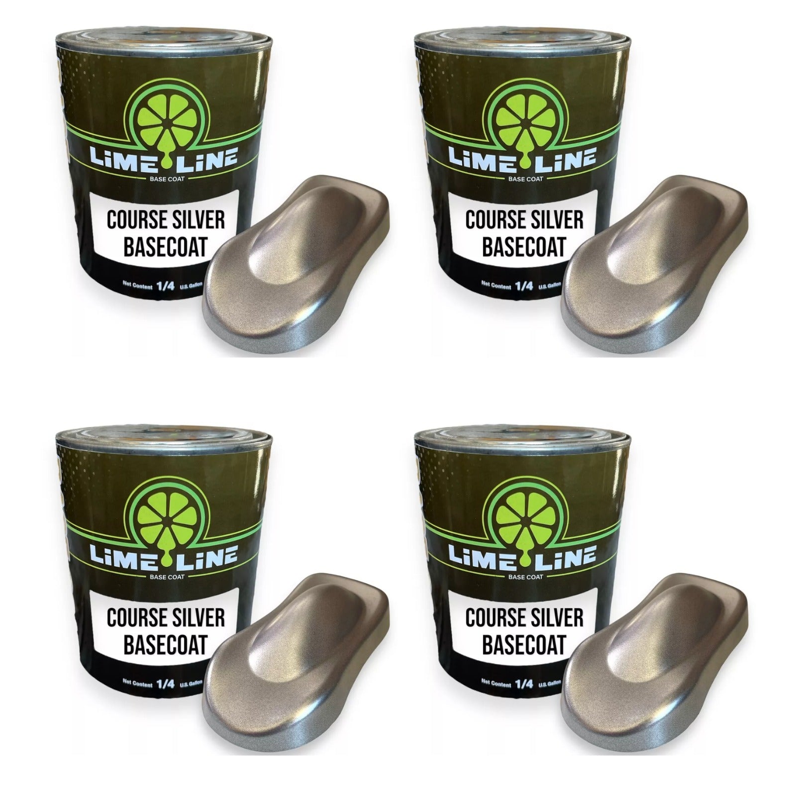 LiME LiNE Course Silver Basecoat 1 Quart / 1 Gallon – LiME LiNE Paint ...