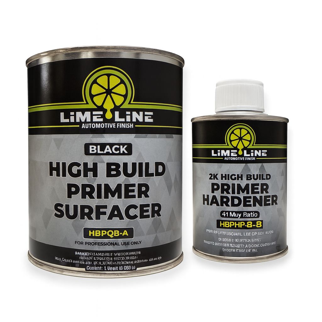 LiME LiNE Sand-able Automotive Primer Surfacer, Direct-to-Metal, High Build 2k Urethane, 1.25 Quart kit, 4:1 mixture