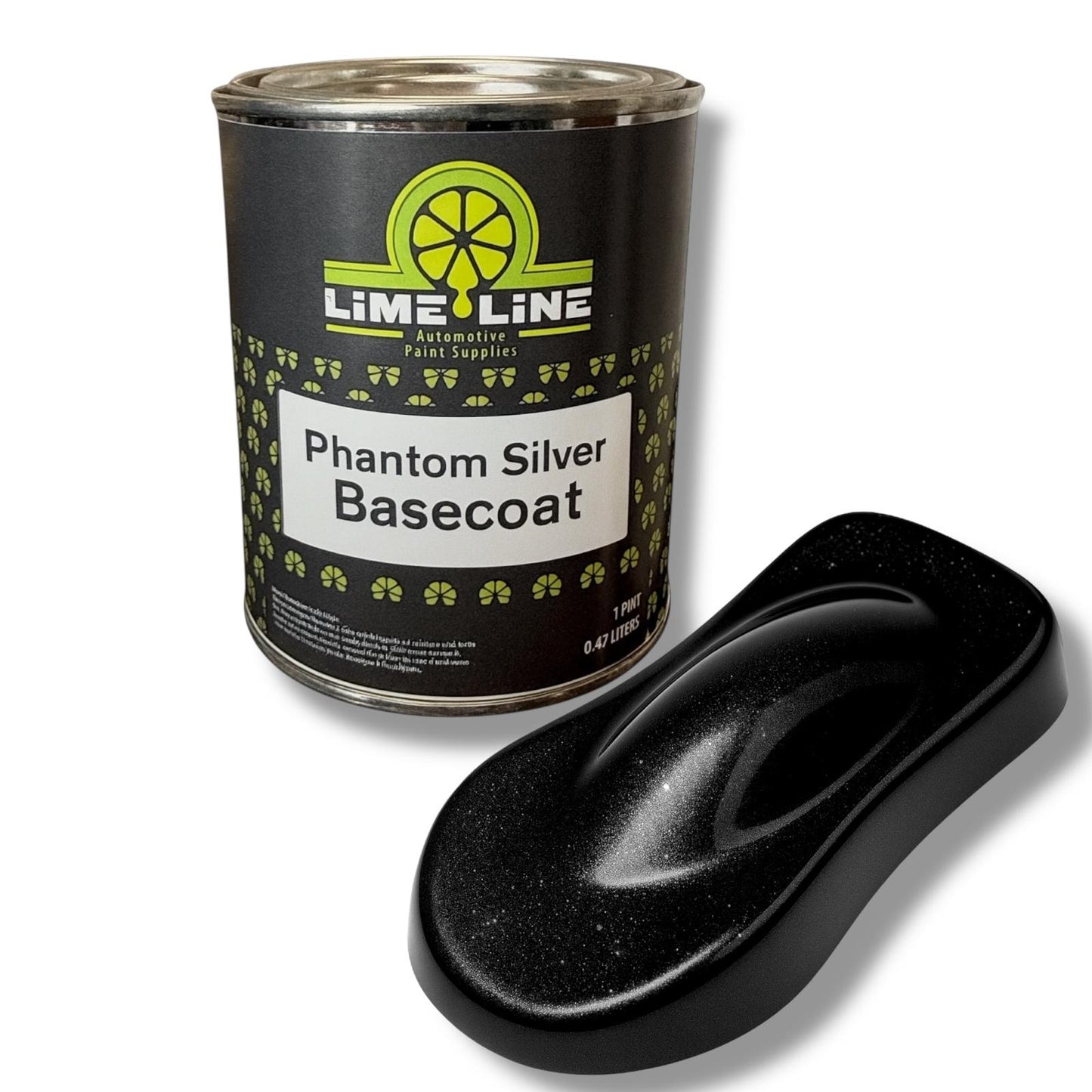 LiME LiNE Shadow LiNE Automotive Basecoat - Changes with Light - Black in the Shadows, Dazzling Metallic Under Light - 2K Clearcoat Topcoat Required